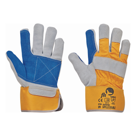 GRYLLE DOUBLE, Manusi de protectie din spalt bovina si bumbac [3]