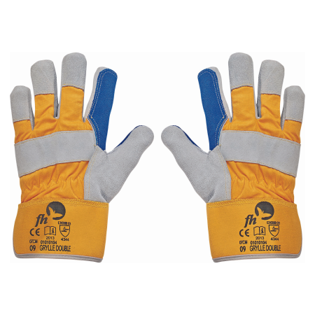 GRYLLE DOUBLE, Manusi de protectie din spalt bovina si bumbac [0]