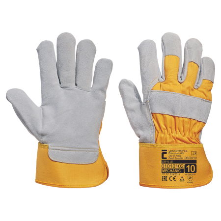 GRYLLE, Manusi de protectie din spalt bovina si bumbac [2]