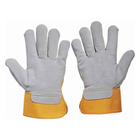 GRYLLE, Manusi de protectie din spalt bovina si bumbac [3]