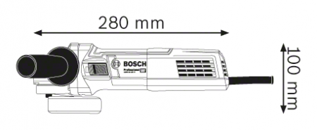GWS 9-125 S, Polizor unghiular Bosch Professional, 900 W, diametru disc 125 mm, 2.800 - 11.000 rot/min [3]