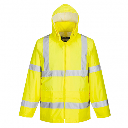 Jachete reflectorizante (HI-VIS) - H440, Jachetă de ploaie HI-VIS din poliester 190T, acoperit cu PVC, 200 g/mp