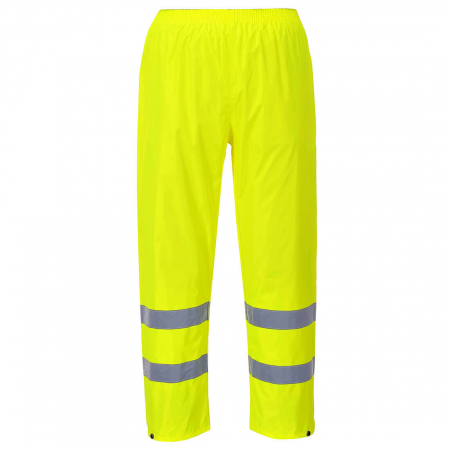H441, Pantaloni de ploaie HI-VIS din 190T poliester, acoperit cu PVC, 200 g/mp [1]