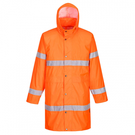 H442, Haină de ploaie HI-VIS din poliester 190T acoperit cu PVC, 200 g/mp [2]