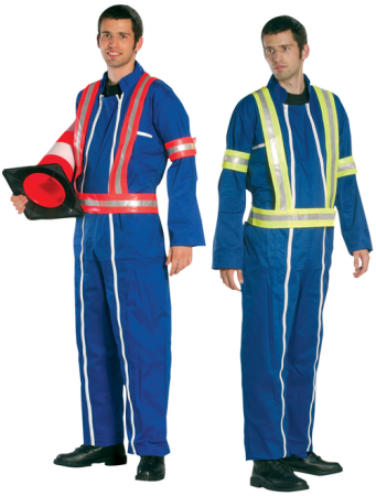 Îmbrăcăminte REFLECTORIZANTĂ (HI-VIS) - Ham reflectorizant reglabil pentru îmbrăcăminte, bandă de 3 cm