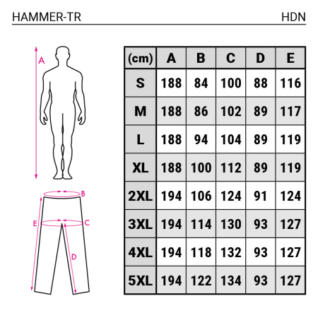HAMMER-TR, Pantaloni de lucru din bumbac, 270 g/mp [1]