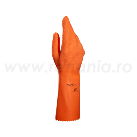 PROTECȚIA MÂINILOR - HARPON 325, Mănuși de protecție chimică și la temperaturi înalte din latex cu suport textil