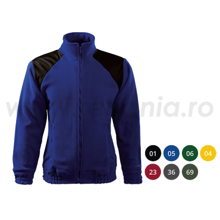 IMBRACAMINTE - HI-Q, Jachetă fleece unisex din 100% poliester, umeri și manșete din poliamidă cu strat de poliuretan, 360 g/mp