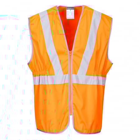 Veste reflectorizante (HI-VIS) - HI-VIS RIS, Vesta lunga din poliester, 160 g/mp