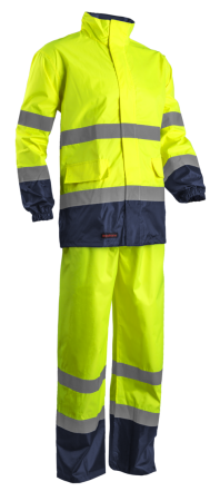 HI-WAY, Costum de ploaie de înaltă vizibilitate din poliester Oxford 150D [0]