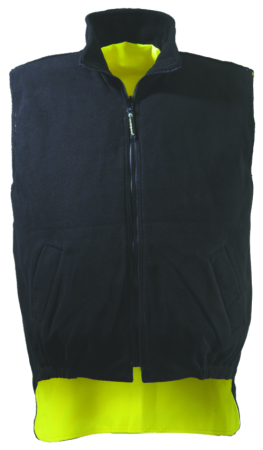 HI-WAY, Vestă matlasată HI-VIS din poliester Oxford cu membrană PU, 180 g/mp, căptușeală fleece 280 g/mp [2]