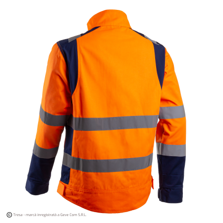HIBANA, Jachetă de lucru din bumbac-poliester, cu benzi reflectorizante și inserții elastice, protecție vizuală clasa 2 și 3, 270 g/mp [3]