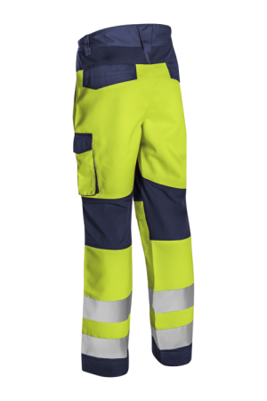 HIBANA, Pantaloni în talie de înaltă vizibilitate din twill bumbac-poliester, 270 g/mp, inserții elastice [1]