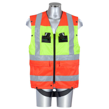 Centuri și hamuri - HIGHLIGHT, Centură integrată în vestă de protecție, hi-viz, numai vesta