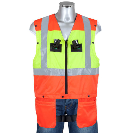 Centuri și hamuri - HIGHLIGHT PLUS, Centură integrată în vestă de protecție, hi-viz, numai vesta
