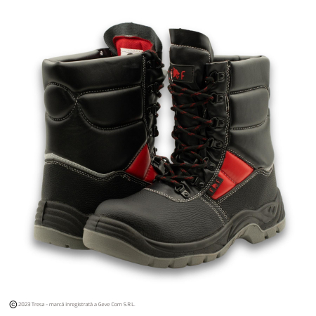 HOF SC-03-009 HIGH ANKLE S3, Bocanci de protectie înalți, cu bombeu din otel, lamela antiperforatie, fețe hidrofobizate, talpa SRC