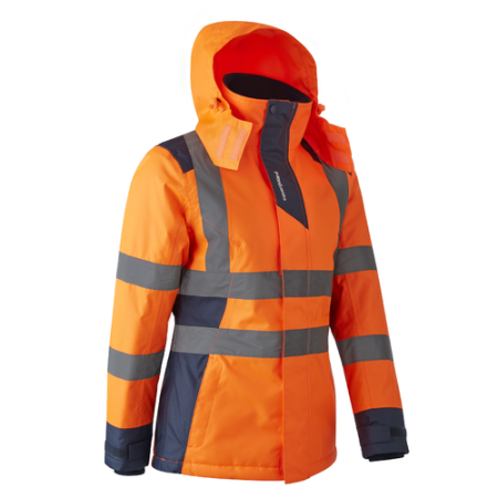 HORA FLUO, Jachetă HI-VIS de iarnă cu glugă integrată din poliester Oxford 300D impermeabilizat, căptușeală 160 g/mp [5]