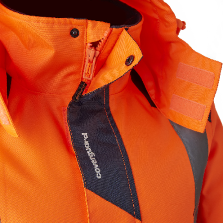 HORA FLUO, Jachetă HI-VIS de iarnă cu glugă integrată din poliester Oxford 300D impermeabilizat, căptușeală 160 g/mp [2]