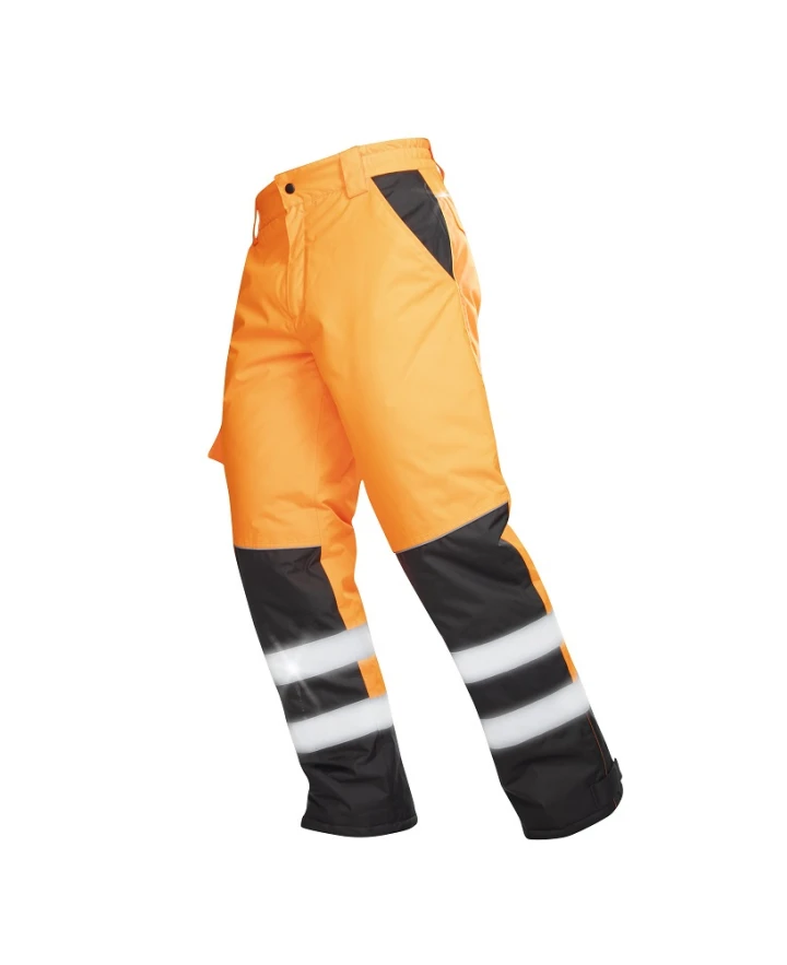 HOWARD, Pantaloni HI-VIS de iarnă din poliester Oxford 150 g/mp cu acoperire PU, izolație termică 160 g/mp [1]