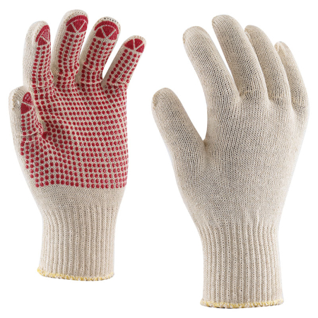 Mănuși Textile Imersate - IMPALA-DOT, Mănuși cu puncte PVC din bumbac