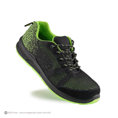 Pantofi - IQON S1P, Pantofi de protecție din țesătură ventilată și piele velur, bombeu din fibră de sticlă, lamela antiperforatie, talpă SRC