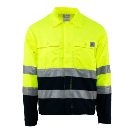 IMBRACAMINTE - Jachetă de lucru HI-VIS bicoloră din bumbac și fibre sintetice