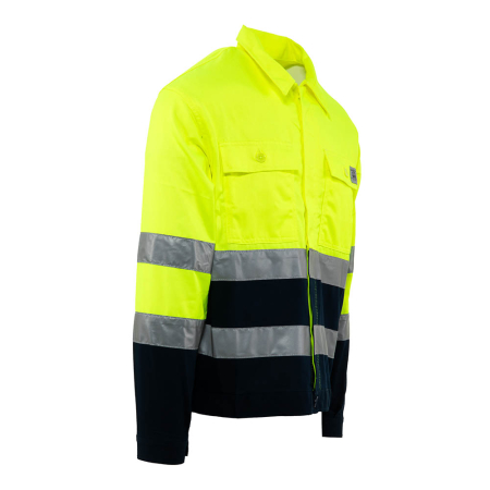Jachetă de lucru HI-VIS bicoloră din bumbac și fibre sintetice [1]