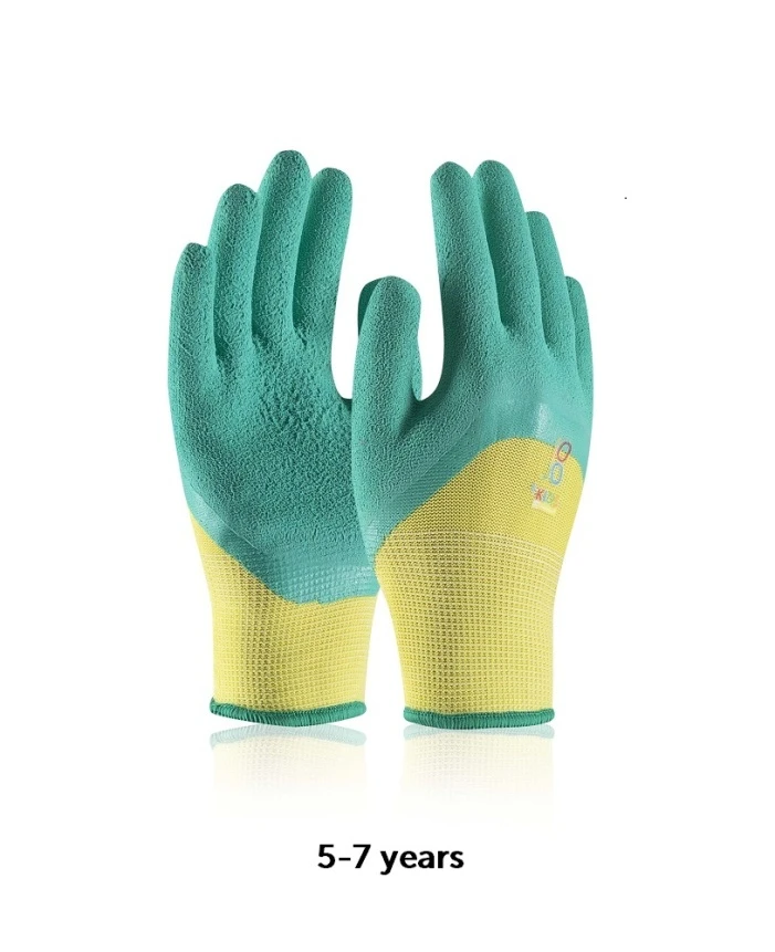 Mănuși Textile Imersate - JOJO, Mănuși de protecție pentru copii din poliester, imersate în latex