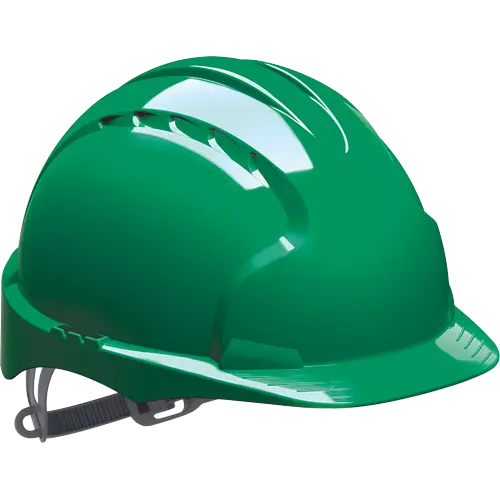 CĂȘTI DE PROTECȚIE - JSP EVO3, Cască de protecție pentru electricieni, calotă din polietilenă HD, suspensie textilă cu fixare în 6 puncte, reglare cu clips (Slip Ratchet)