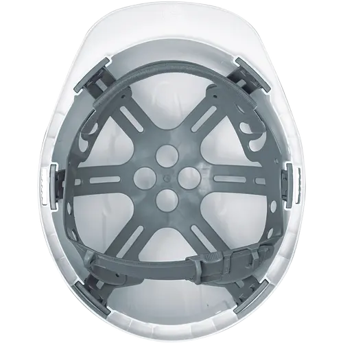 JSP EVO2, Cască de protecție pentru electricieni, calotă din polietilenă HD, suspensie din plastic cu fixare în 6 puncte, reglare cu clips (Slip Ratchet) [2]