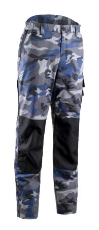 KAMMO, Pantaloni în talie din twill bumbac-poliester-elastan, întărituri Oxford, croială slim fit, 270 g/mp [1]