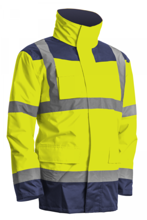 Îmbrăcăminte REFLECTORIZANTĂ (HI-VIS) - KANATA, Jacheta 4 in 1 HI VIS din poliester 300D