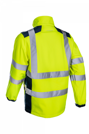 KANPA, Jachetă HI-VIS tip Softshell din poliester cu membrană TPU, 295 g/mp [3]