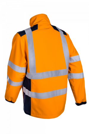 KANPA, Jachetă HI-VIS tip Softshell din poliester cu membrană TPU, 295 g/mp [1]