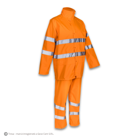 Costume - KAWA, Costum HI-VIS impermeabil din poliester Oxford, 150D