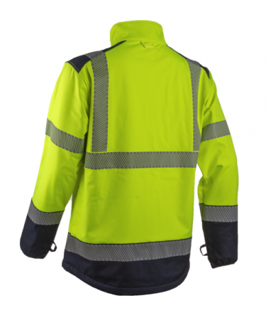 KAZAN, Jachetă HI-VIS tip Softshell, din poliester, membrană TPU, 300 g/mp [1]