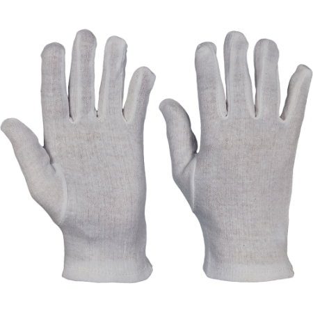 PROTECȚIA MÂINILOR - KITE PLUS, Mănuși de protecție din bumbac 100% fin și albat