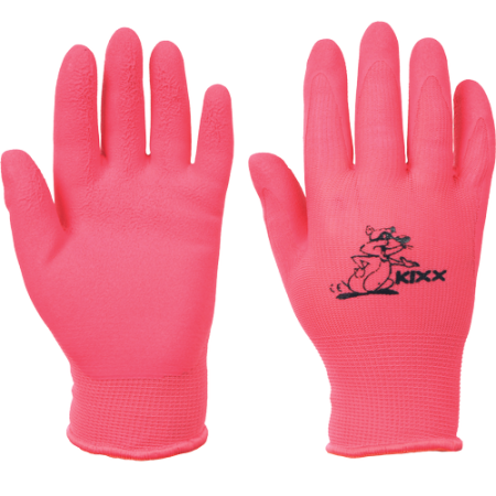 Protecție mecanică - KIXX LOLLIPOP Mănuși Nailon cu Latex Pink - Protecție Medie