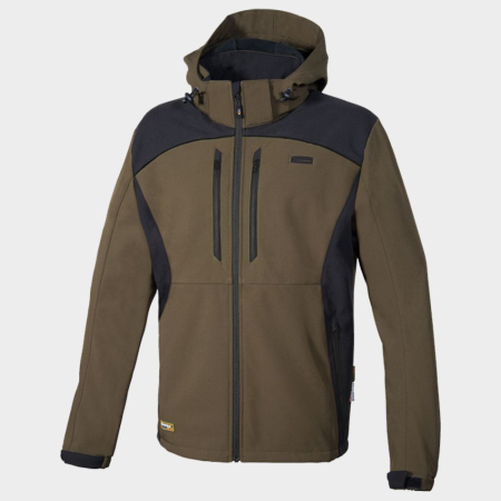 Jachete Termoizolante - KLARBO, Jachetă de iarnă tip Softshell din poliester cu elastan și membrană windproof, căptușeală fleece