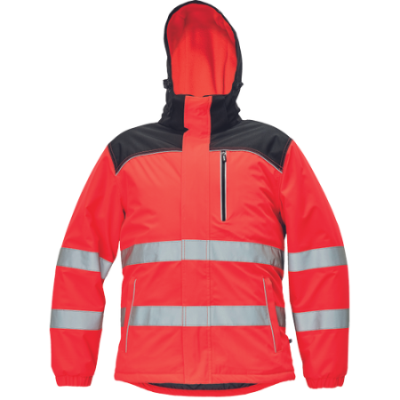 Îmbrăcăminte REFLECTORIZANTĂ (HI-VIS) - KNOXFIELD HV WINTER, Jachetă reflectorizantă din poliester, 180 g/mp