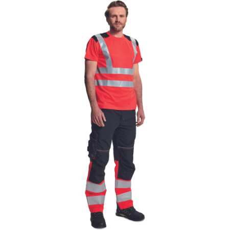 KNOXFIELD HVPS TRICOU ROSU, Tricou de lucru din bumbac și poliester, 170 g/mp [2]