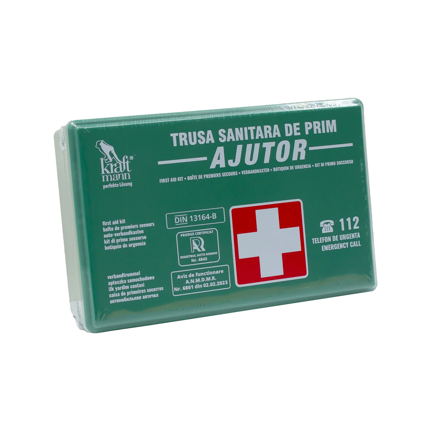 ARTICOLE TEHNICE SI PRIM AJUTOR - KRAFTMANN VID2142, Trusă sanitară de prim ajutor auto, certificată RAR, standard DIN 13164