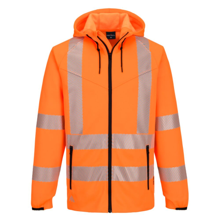 IMBRACAMINTE - KX303, Hanorac cu glugă HI-VIS din 65% poliester, 35% bumbac, 300 g/mp
