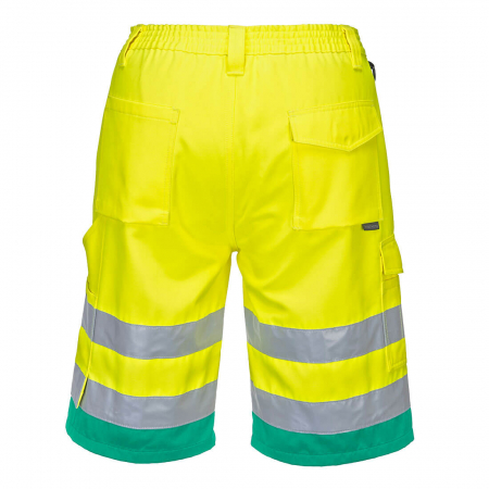 L043, Pantaloni în talie scurți HI-VIS din policoton, 190 g/mp [1]