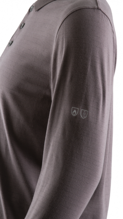 COVERGUARD LAURITS, Bluză polo cu mâneca lungă, ingnifugă și antistatică (ESD), din modacrilic. bumbac și fibră antistatică, 180 g/mp [5]