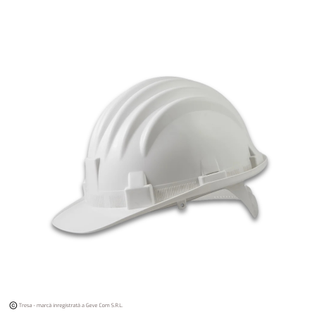 LEO, Cască de protectie, calotă din polietilenă, suspensie din plastic cu fixare în 6 puncte, reglare cu clips (Pin Lock) [1]