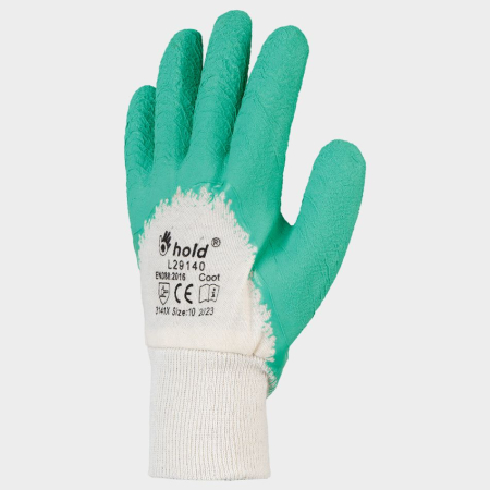 LOOT, Manusi de protectie imersate din latex si bumbac tricot, fara cusaturi [1]