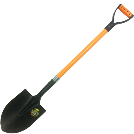Scule și unelte - Lopată cu vârf 285 x 213 mm, coadă fibră 1150 mm