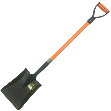 Scule și unelte - Lopată pătrată 280 x 230 mm, coadă fibră 1150 mm
