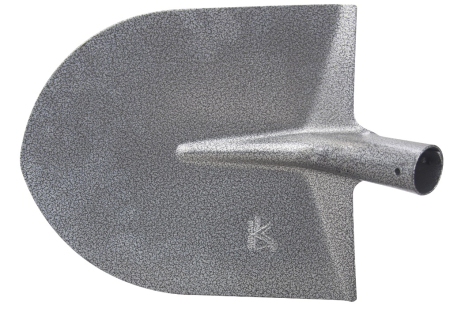 Scule și unelte - Lopată Rotundă Gri Carbon pentru Nisip, lungime 300 mm, lățime 270 mm